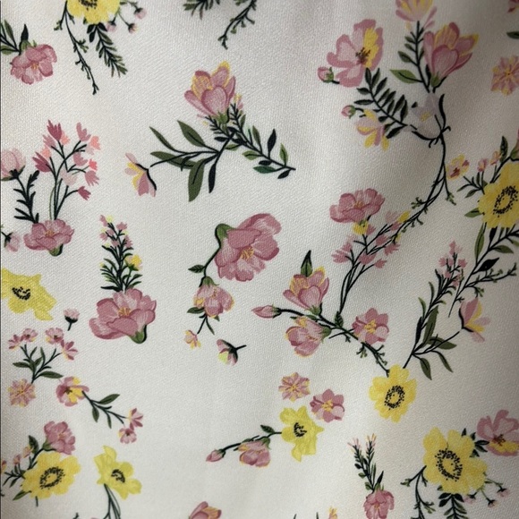 Guess Floral Print Chemise - Cream and Pink - Picture 5 of 5